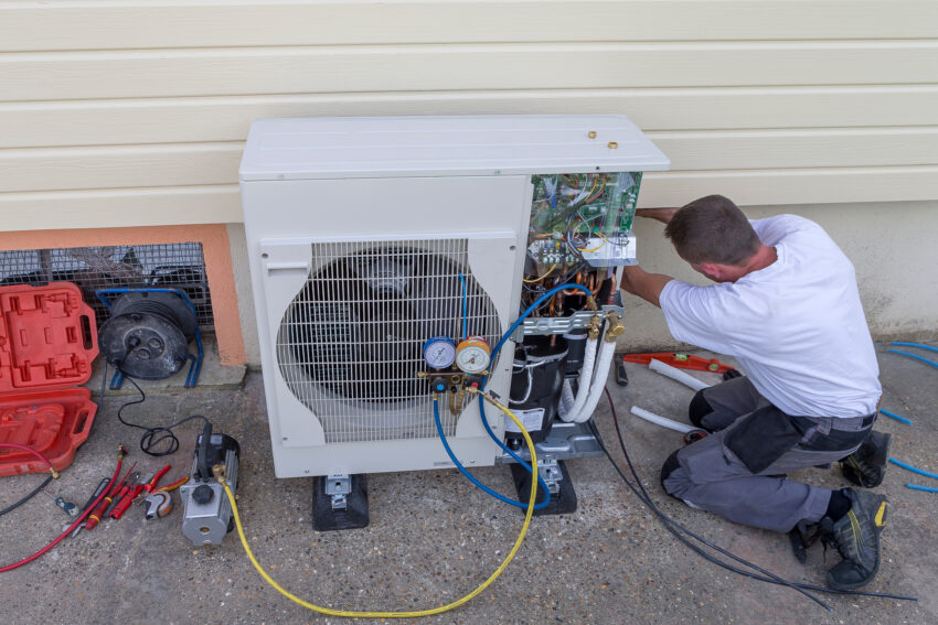 Installing heat pump