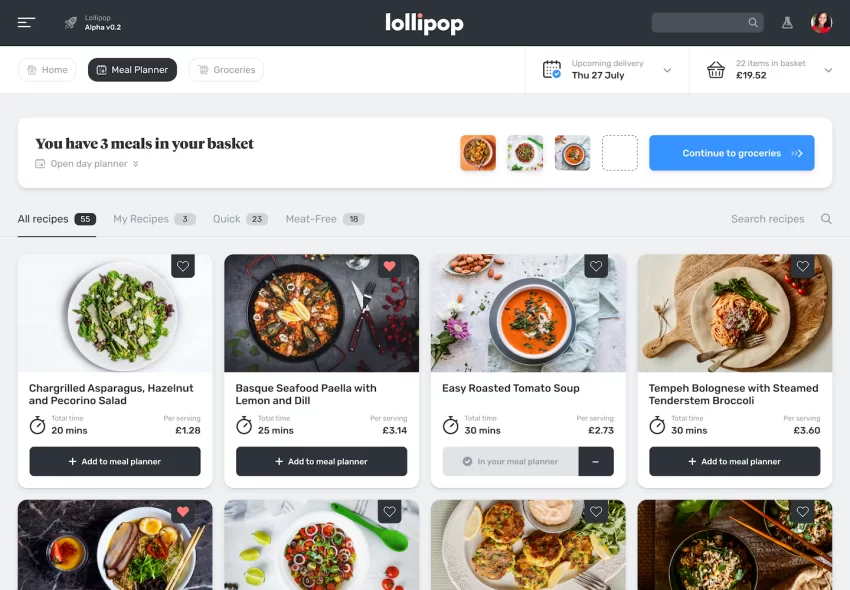 Lollipop, an online food shopping assistant, has raised £5m in a seed round led by Octopus Ventures.