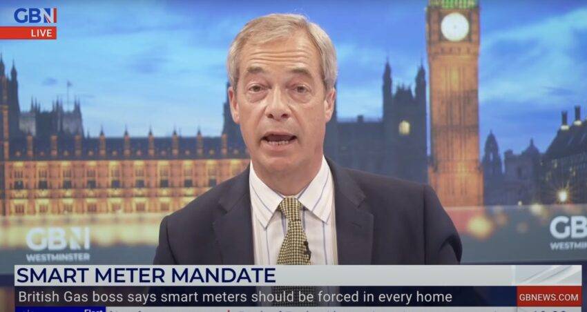 Nigel Farage has responded to the demands from the Chief Executive of British Gas that smart meters are mandatory in the UK saying he will never get one and said many people who do are 'bullied into it'. 